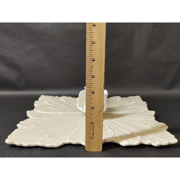 VTG Style Setters Divided Plate W/TURKEY RAISED FIGURES & Handle Thanksgiving - Picture 6 of 7